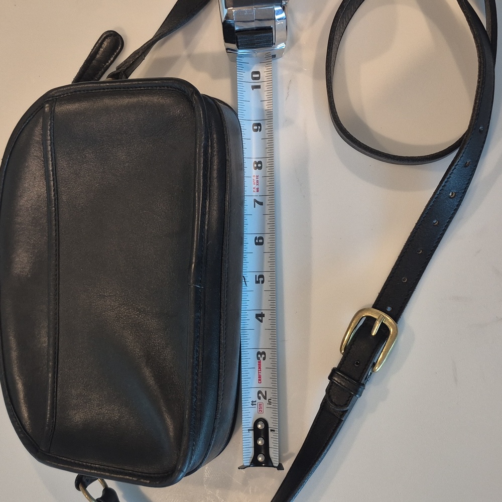 Vintage Laura Ashey Leather Black Crossbody Bag - Picture 15 of 16